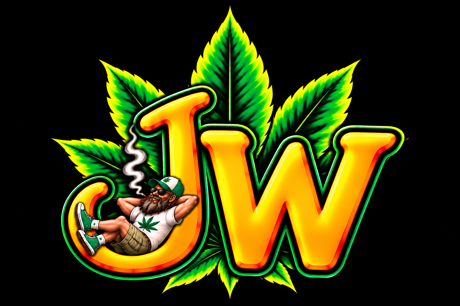 Glossy JW Leaf Emblem